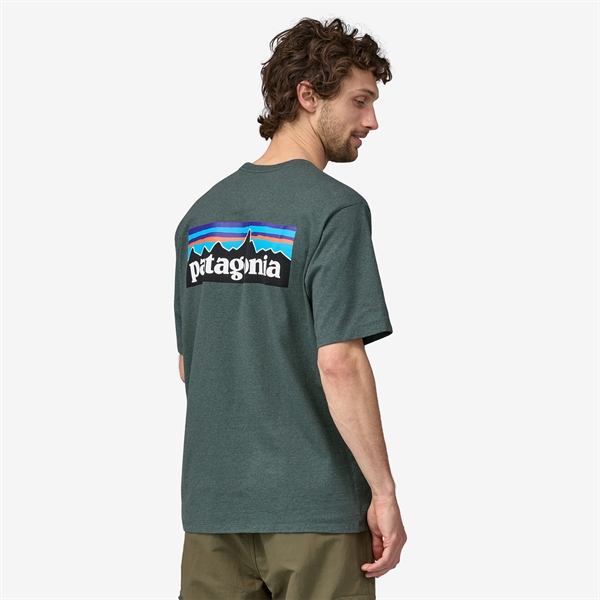 Patagonia Mens P-6 Logo Responsibili T-Shirt - Nouveau Green